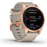 Часы GARMIN FENIX 7S – SAPPHIRE SOLAR EDITION ROSE GOLD TITANIUM WITH LIMESTONE LEATHER BAND 11376